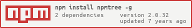 (npm package version)