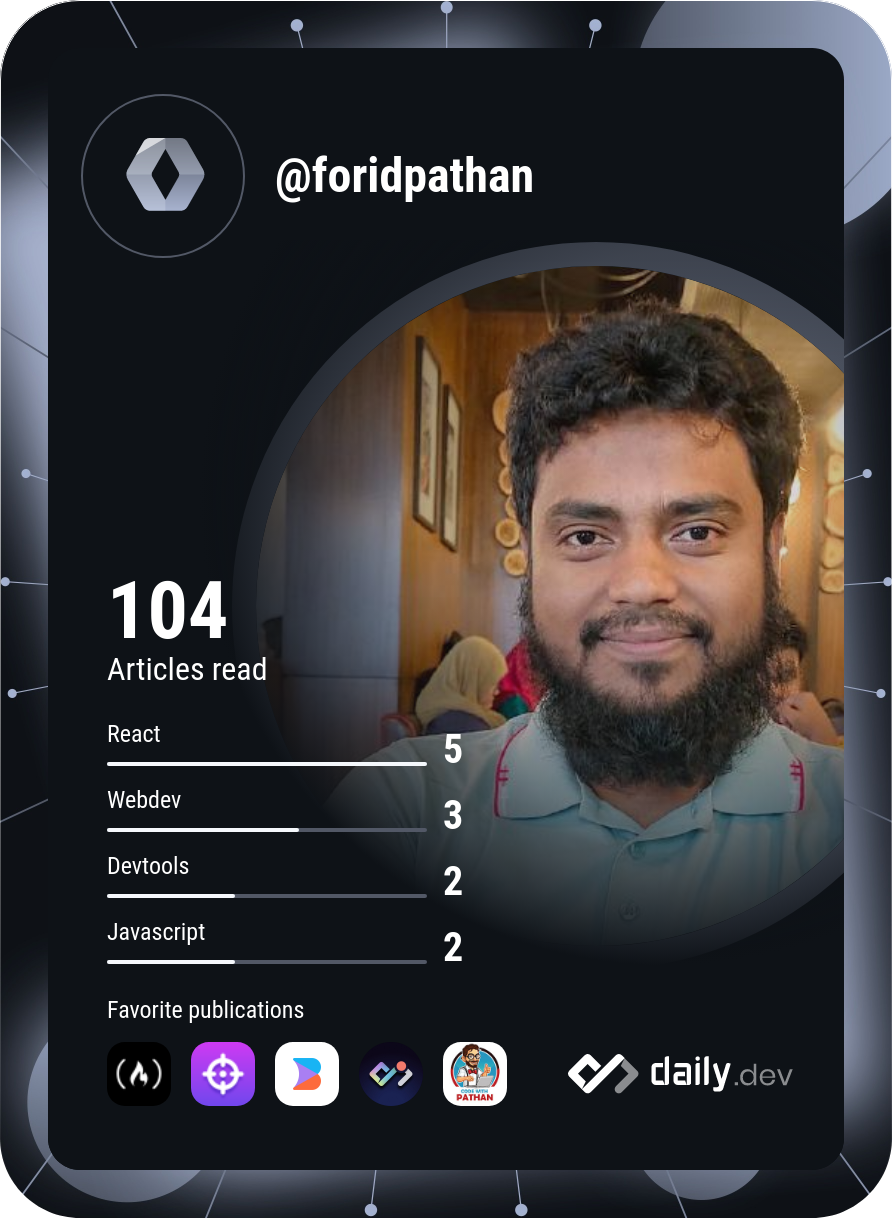 Forid Pathan's Dev Card