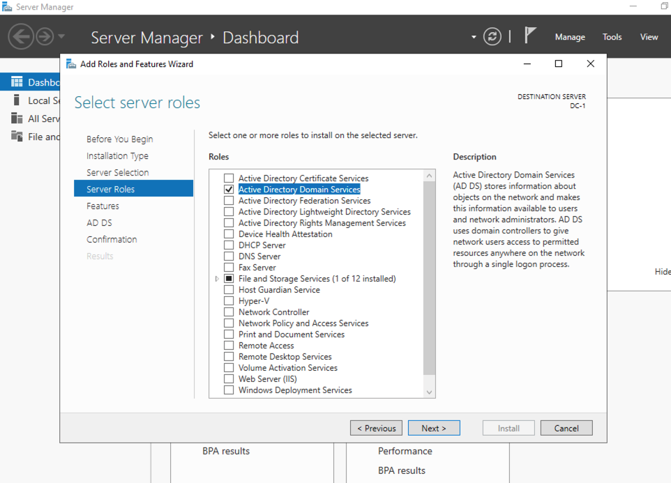 Active Directory Installation