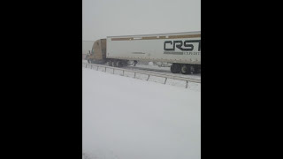 I-80 Wyoming massive car pile up. April 2015