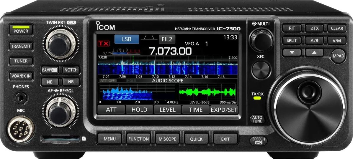 icom-desktop-ham-radio-hf-analog-100-w-101-channels-alphanumeric-display-7300-series-14-v-dc-model-7-1