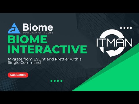 ITMan - Biome Interactive CLI - Migrate from ESLint and Prettier with a single command