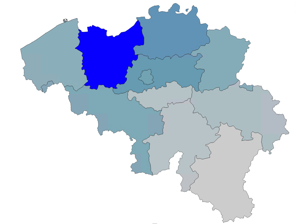 map of belgian provinces