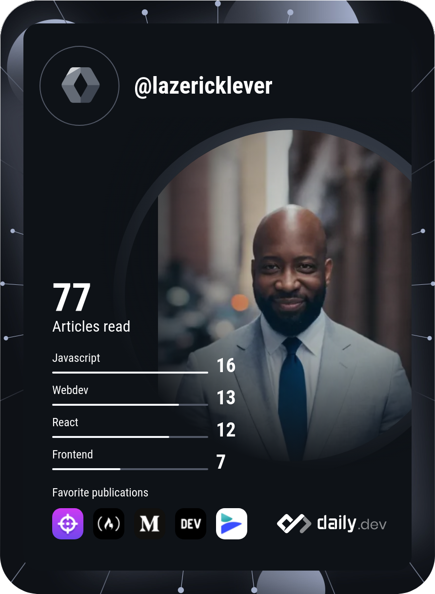 Lazerick Lever's Dev Card