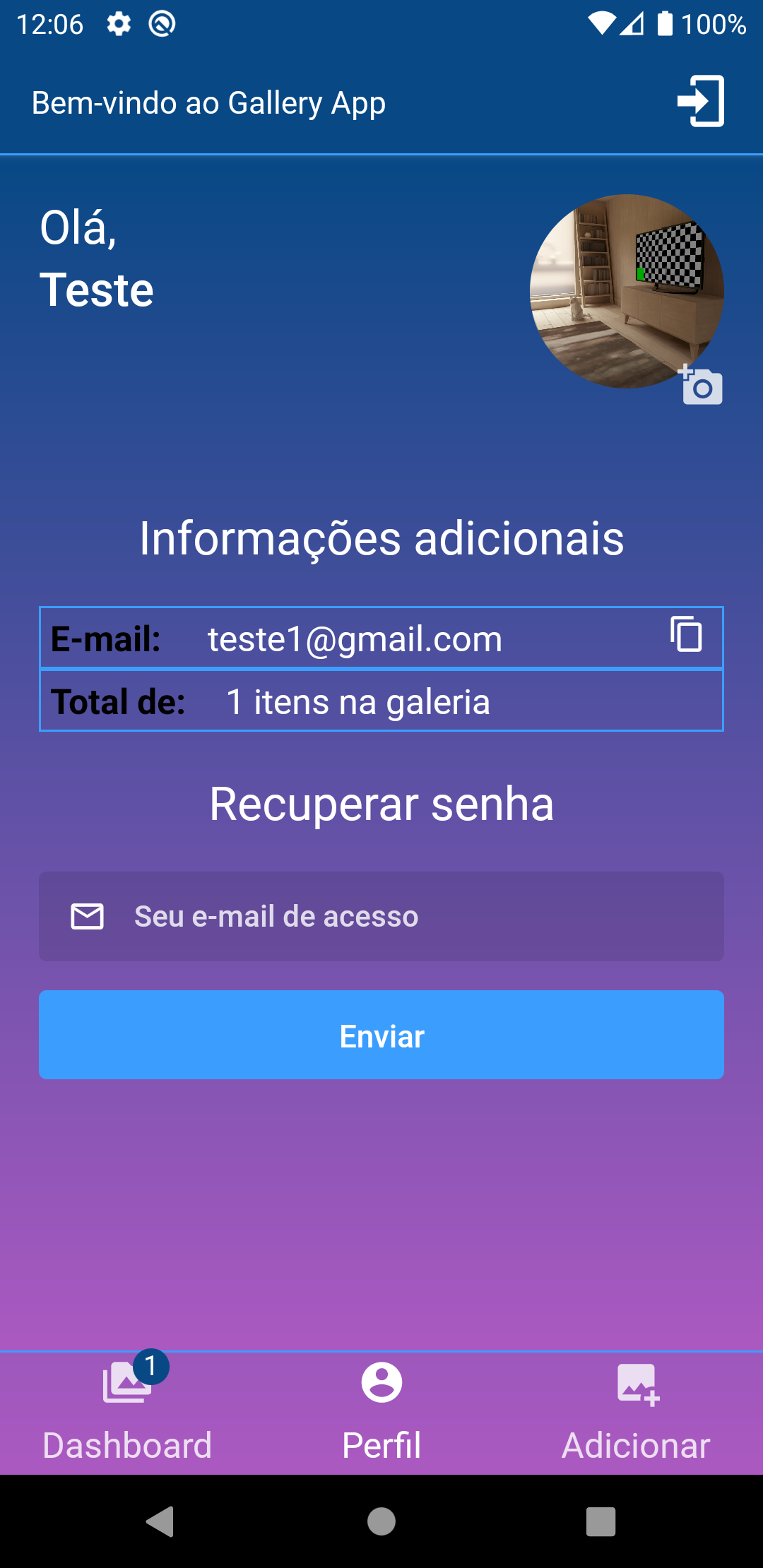 Foto do App perfil