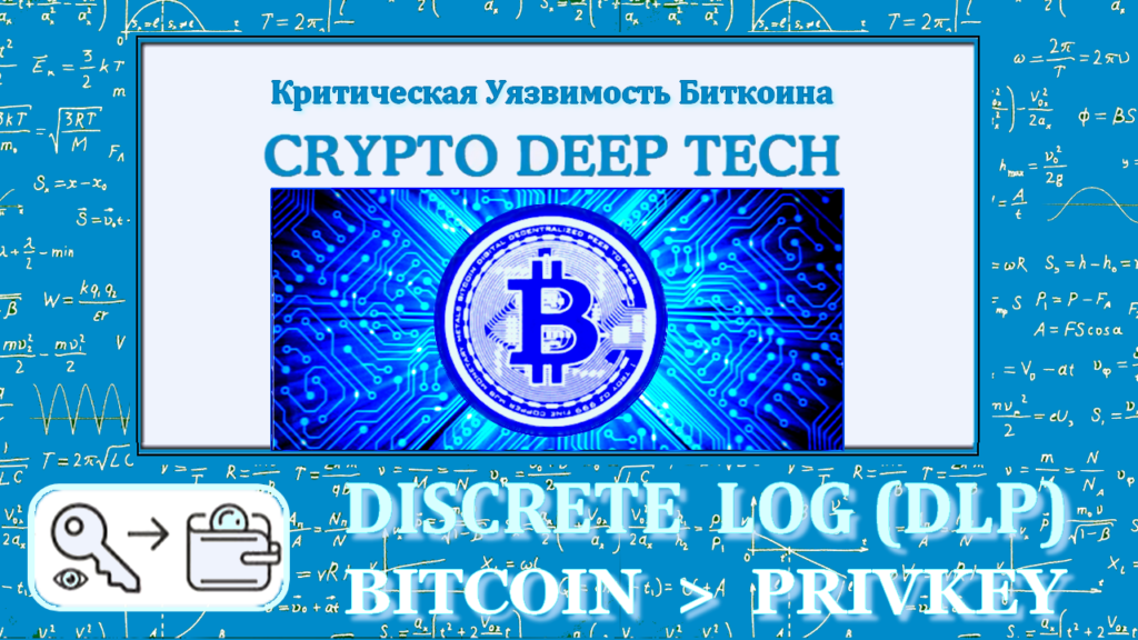 Discrete Logarithm mathematical methods and tools for recovering cryptocurrency wallets Bitcoin