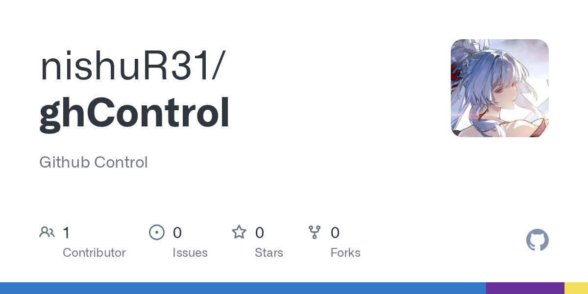 ghControl repository preview