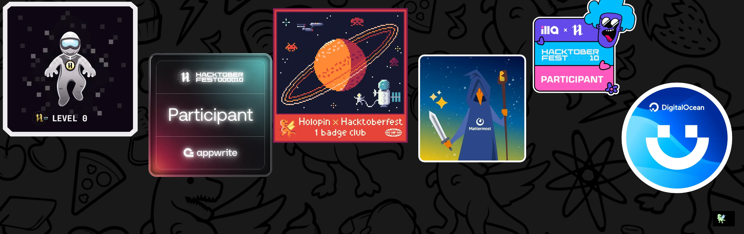An image of @shikhaat44's Holopin badges, which is a link to view their full Holopin profile