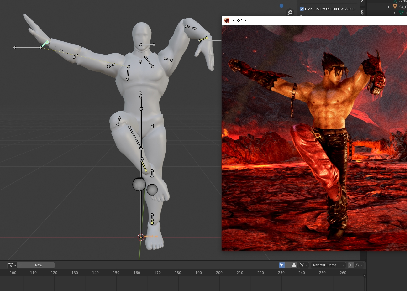 Pose comparison preview