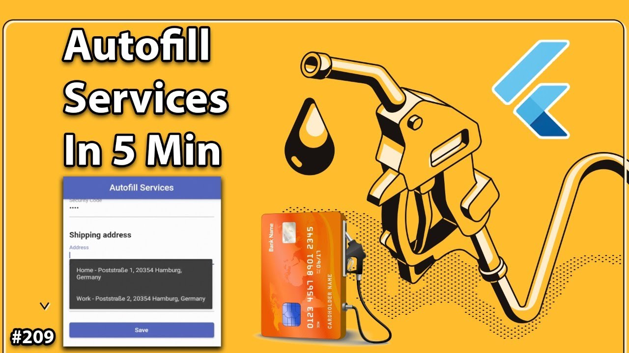 Flutter Tutorial - Autofill Services In 5 Minutes - Android & iOS YouTube video