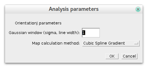 parameters window