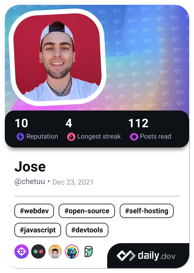 Jose's Dev Card