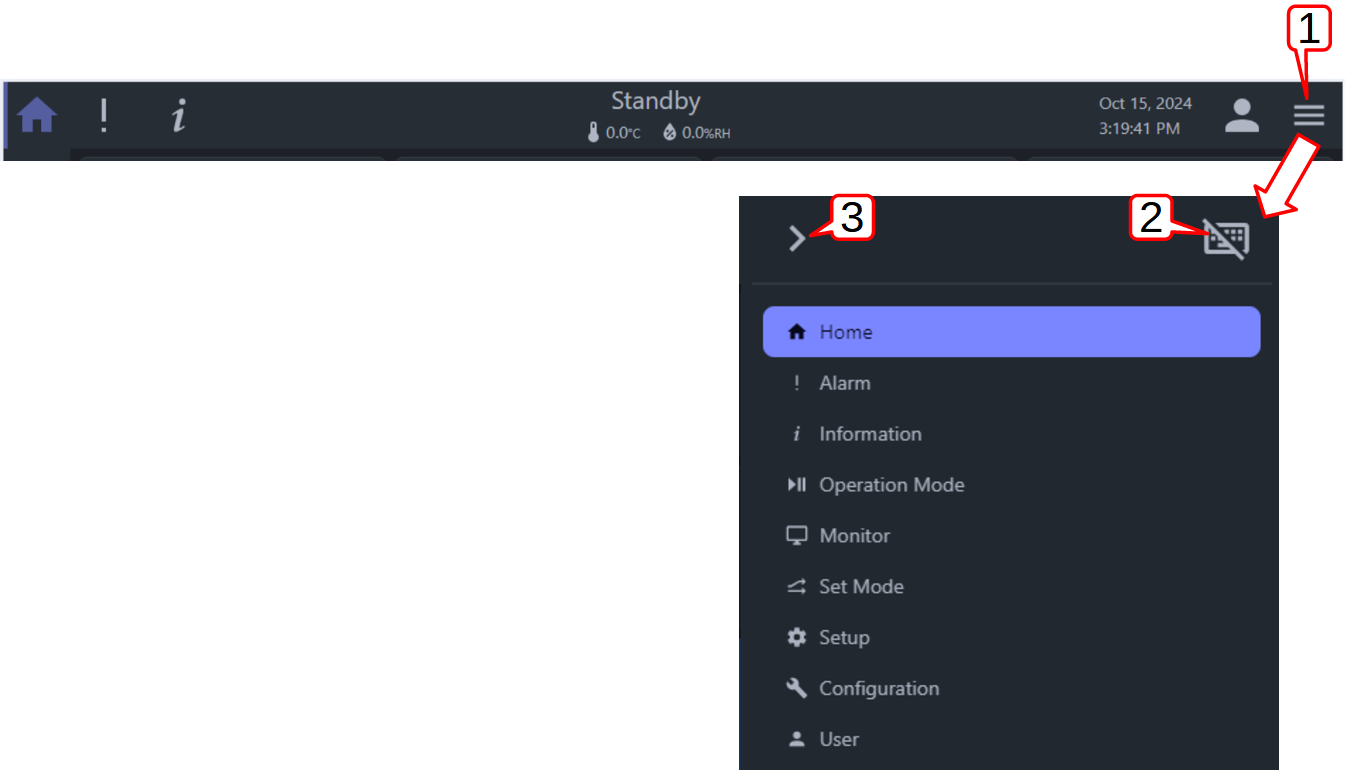 Enable the floating keyboard and keypad