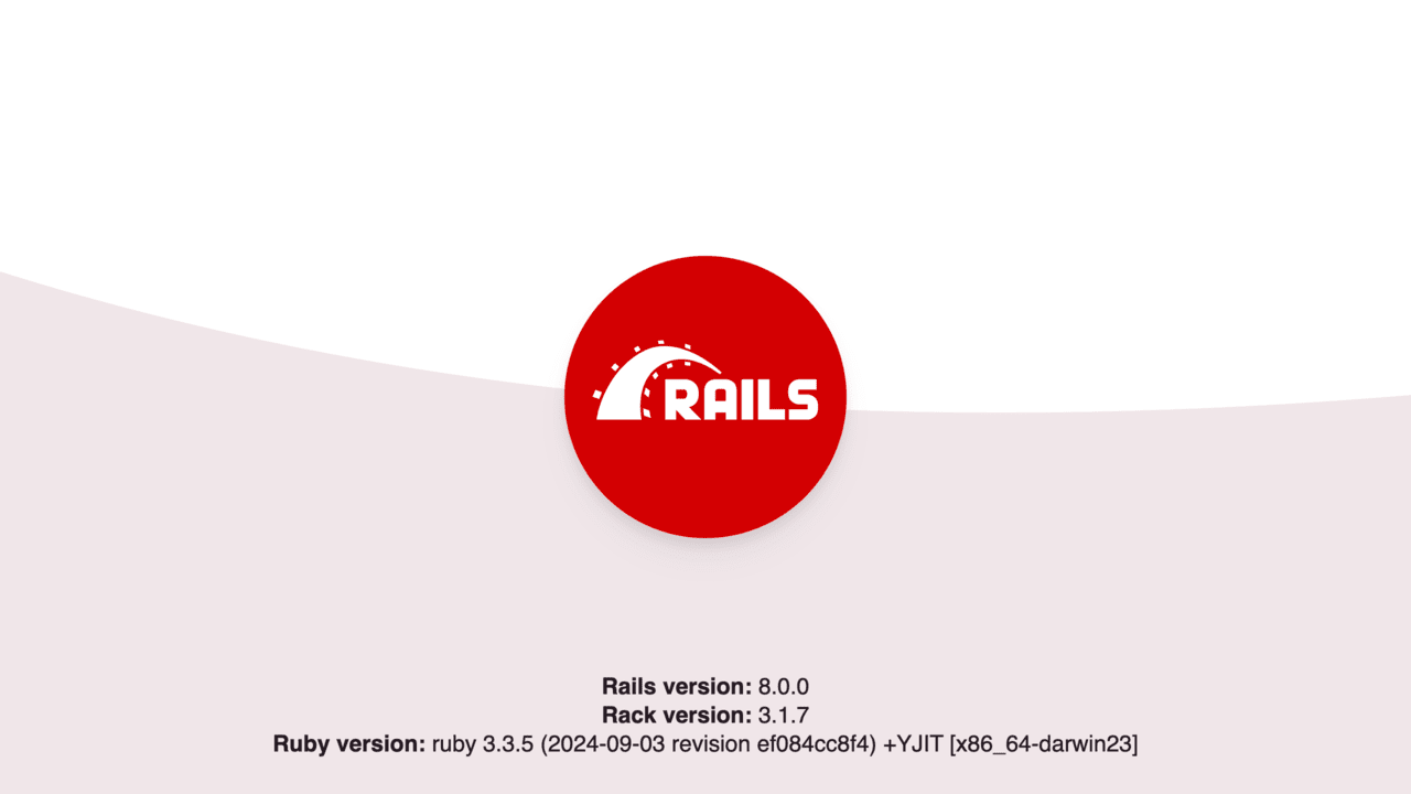 Yay! You're on Rails!