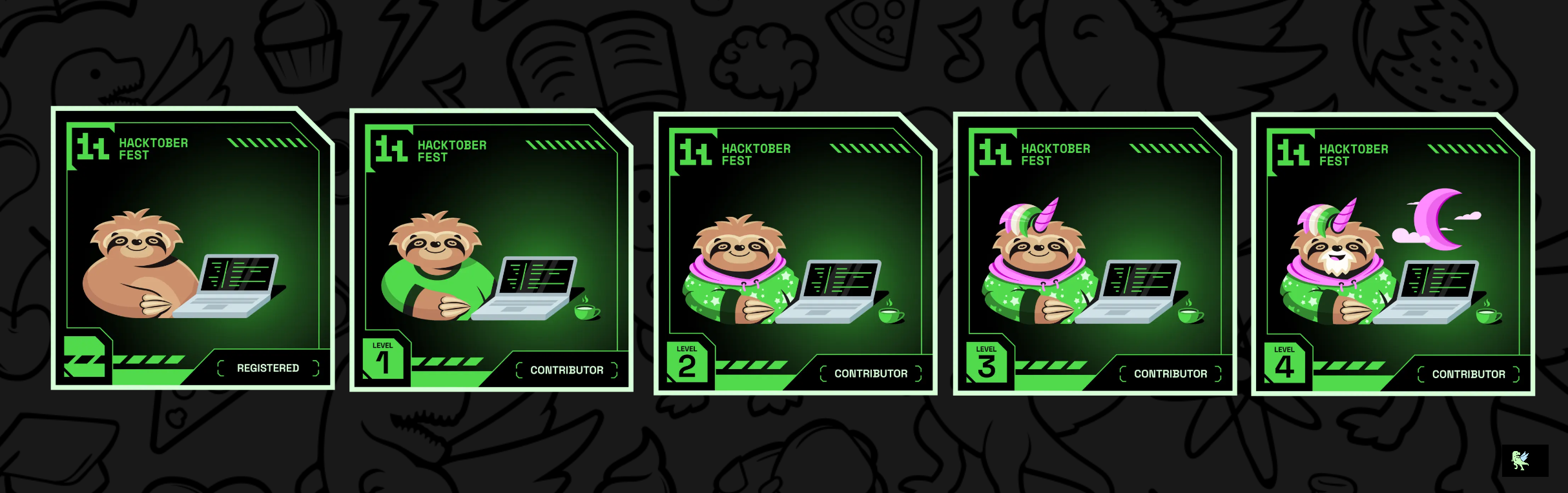 An image of @alizaincodes's Holopin badges, which is a link to view their full Holopin profile