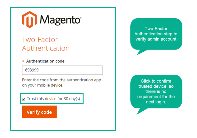 Magento 2 Two Factor Authentication