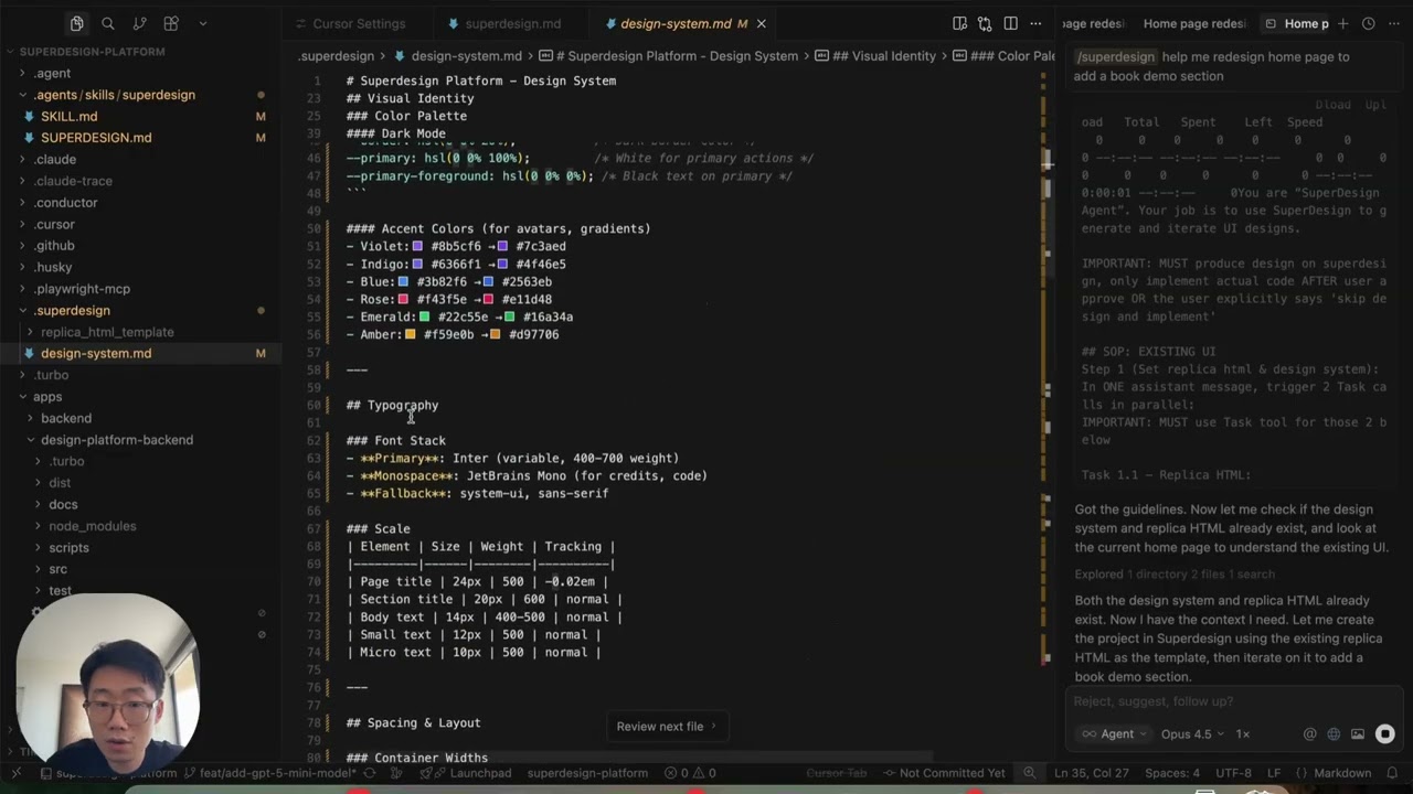 Superdesign skill demo