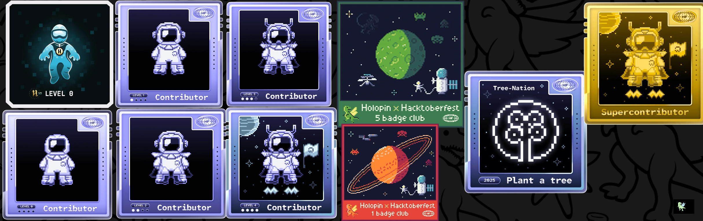 An image of @ujjwalbajpayee's Holopin badges, which is a link to view their full Holopin profile