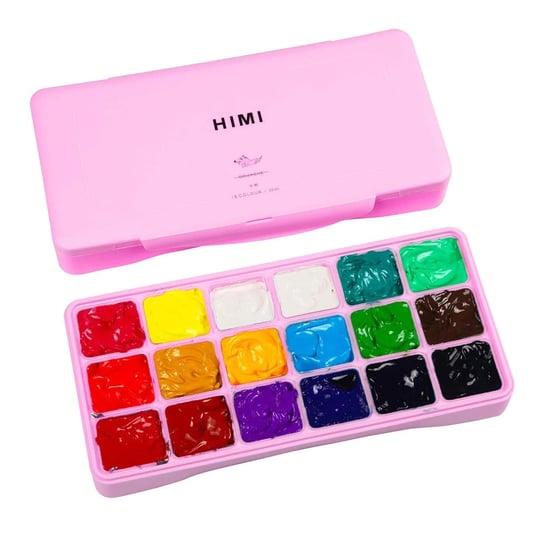 ink-lab-himi-gouache-paint-set-jelly-cup-18-vibrant-colors-non-toxic-paints-with-portable-case-palet-1