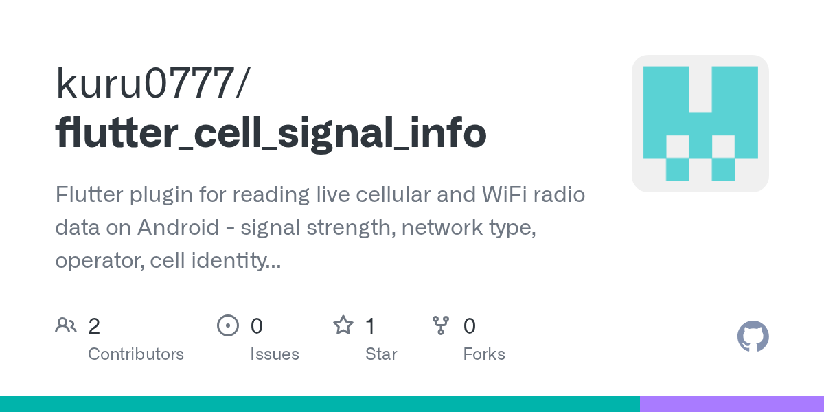 Flutter cell signal info package