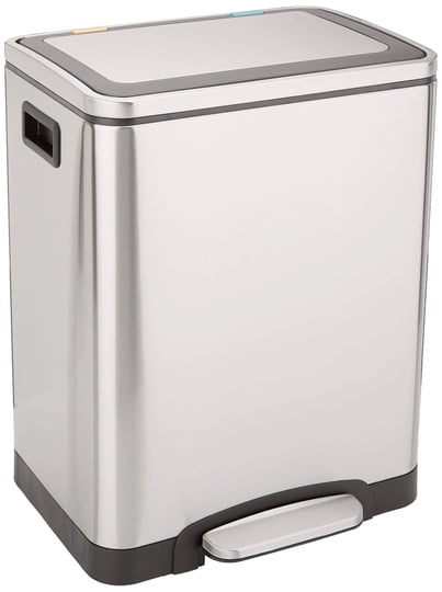 amazon-basics-30l-dual-bin-soft-close-trash-can-with-foot-pedal-2-x-15-liter-bins-stainless-steel-1