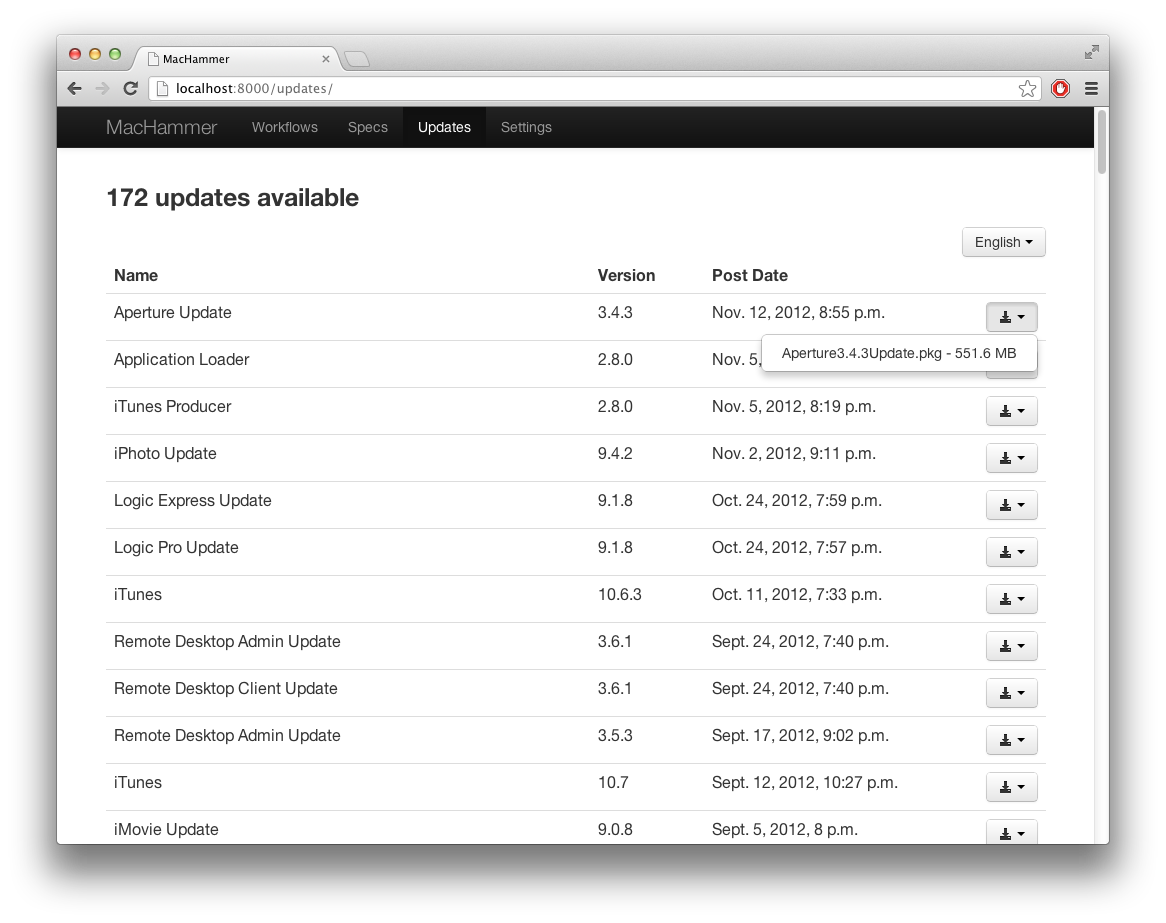 MacHammer Updates