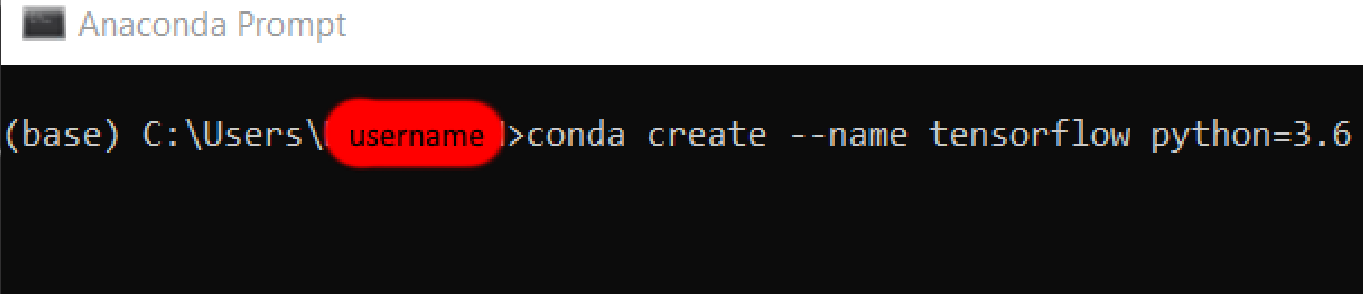 Command Prompt Conda Create