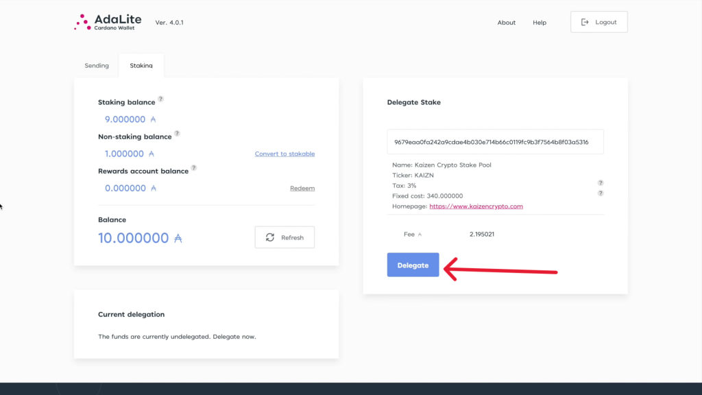 How to stake Cardano (ADA) Ledger Live