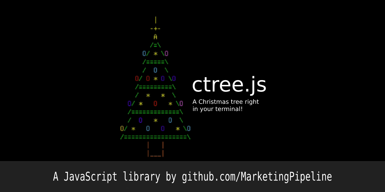 Banner for ctree.js repo