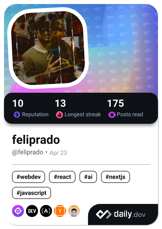 feliprado's Dev Card