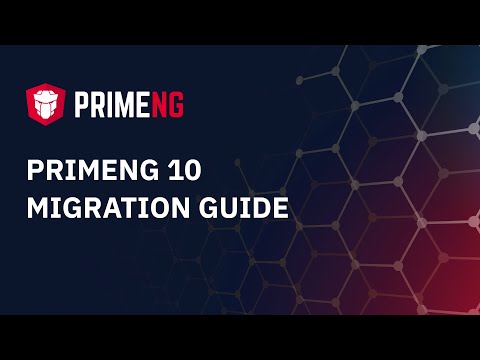 "PrimeNG 10 Migration Guide"