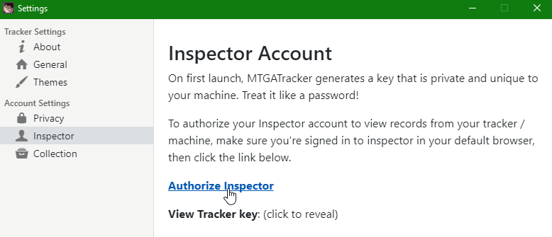 Authorize MTGATracker