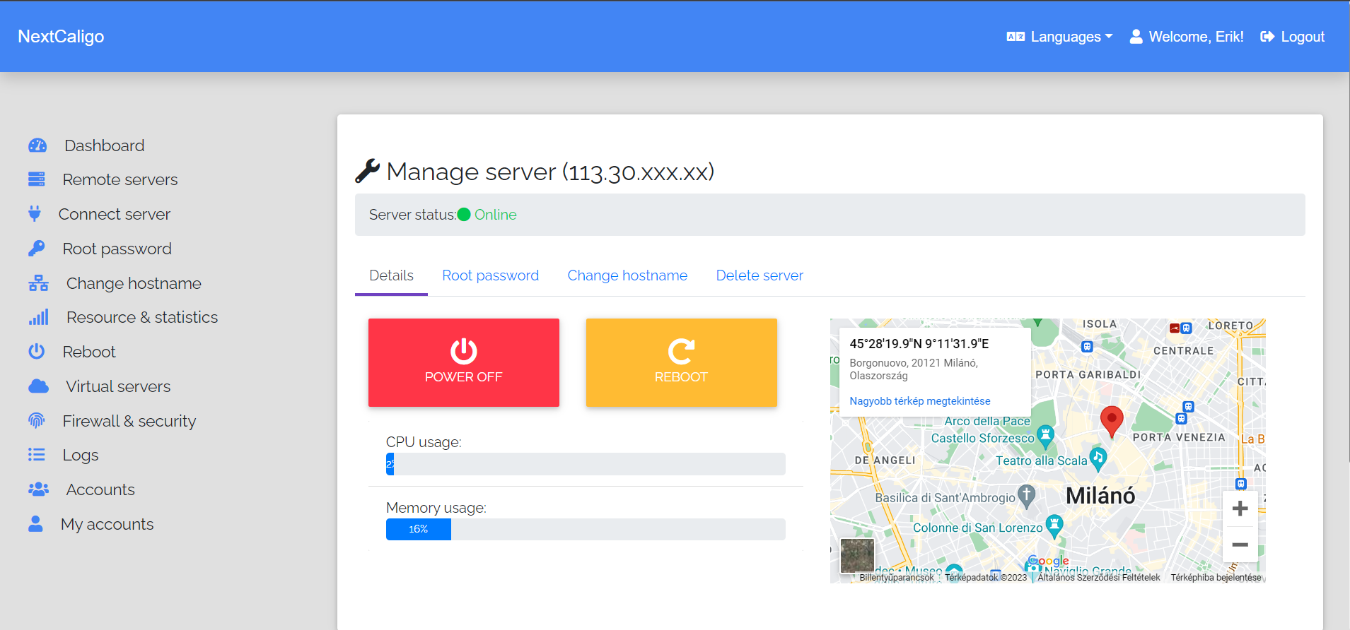 NextCaligo Server-manager