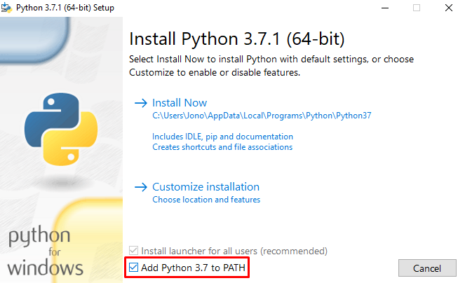 Python Install