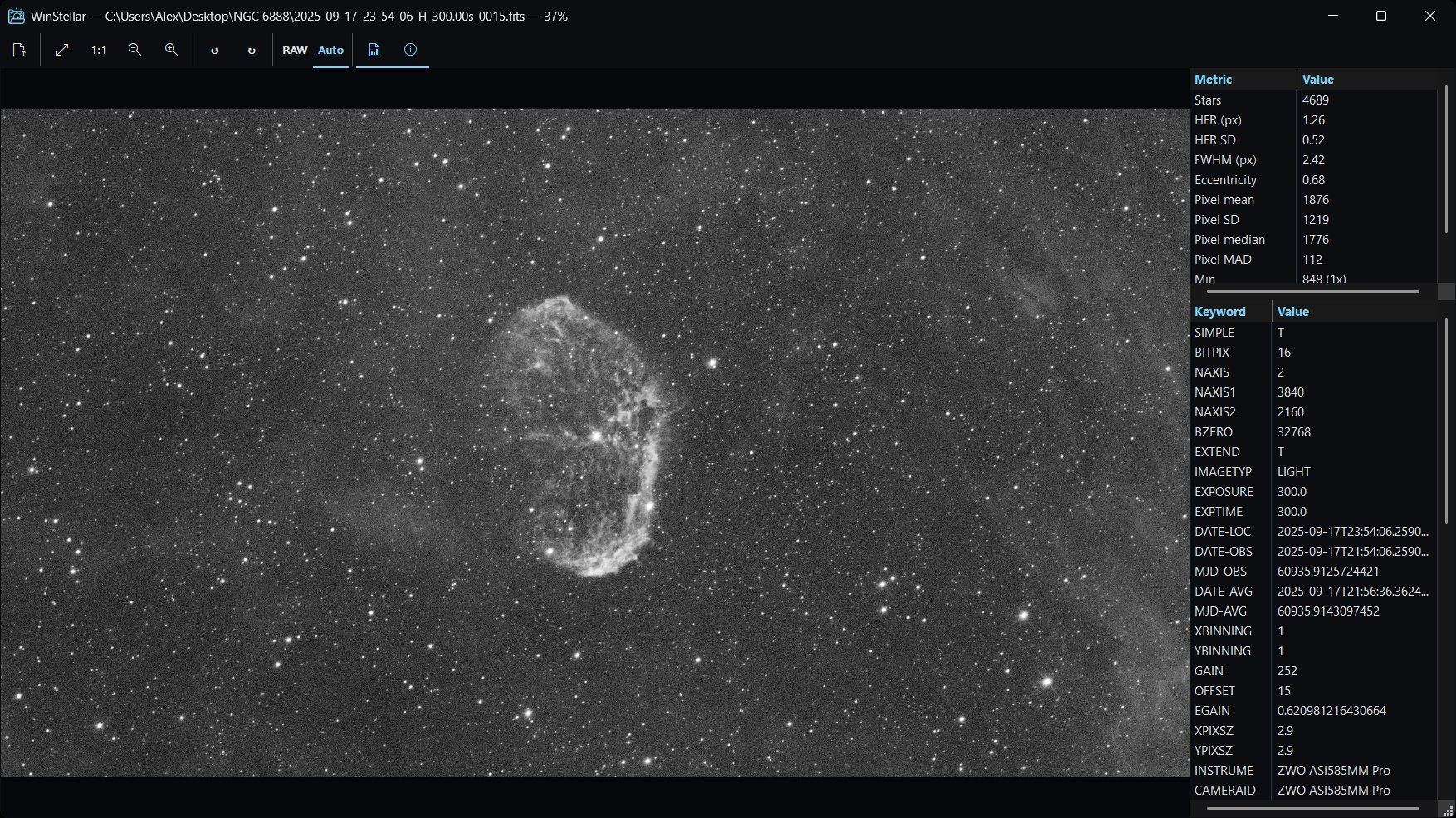The WinStellar viewer