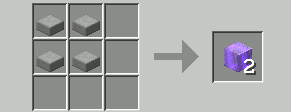Crafting recipes for smooth double-slab blocks