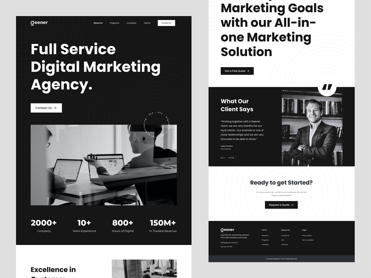 Landing page