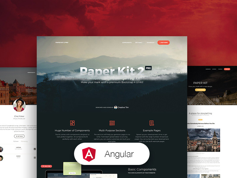 Paper Kit 2 Pro Angular