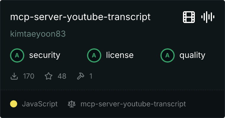 mcp-server-youtube-transcript MCP server