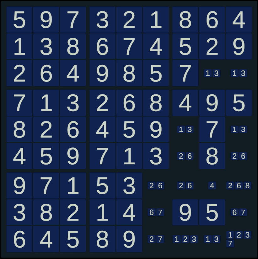 Partially Solved Sudoku
