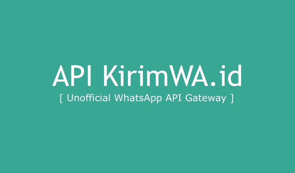 Developer API KirimWA.id