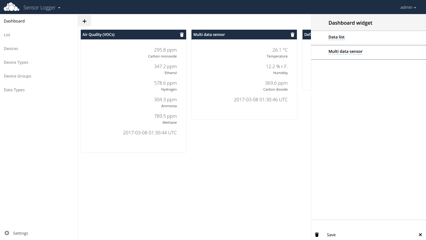 SensorLogger Dashboard