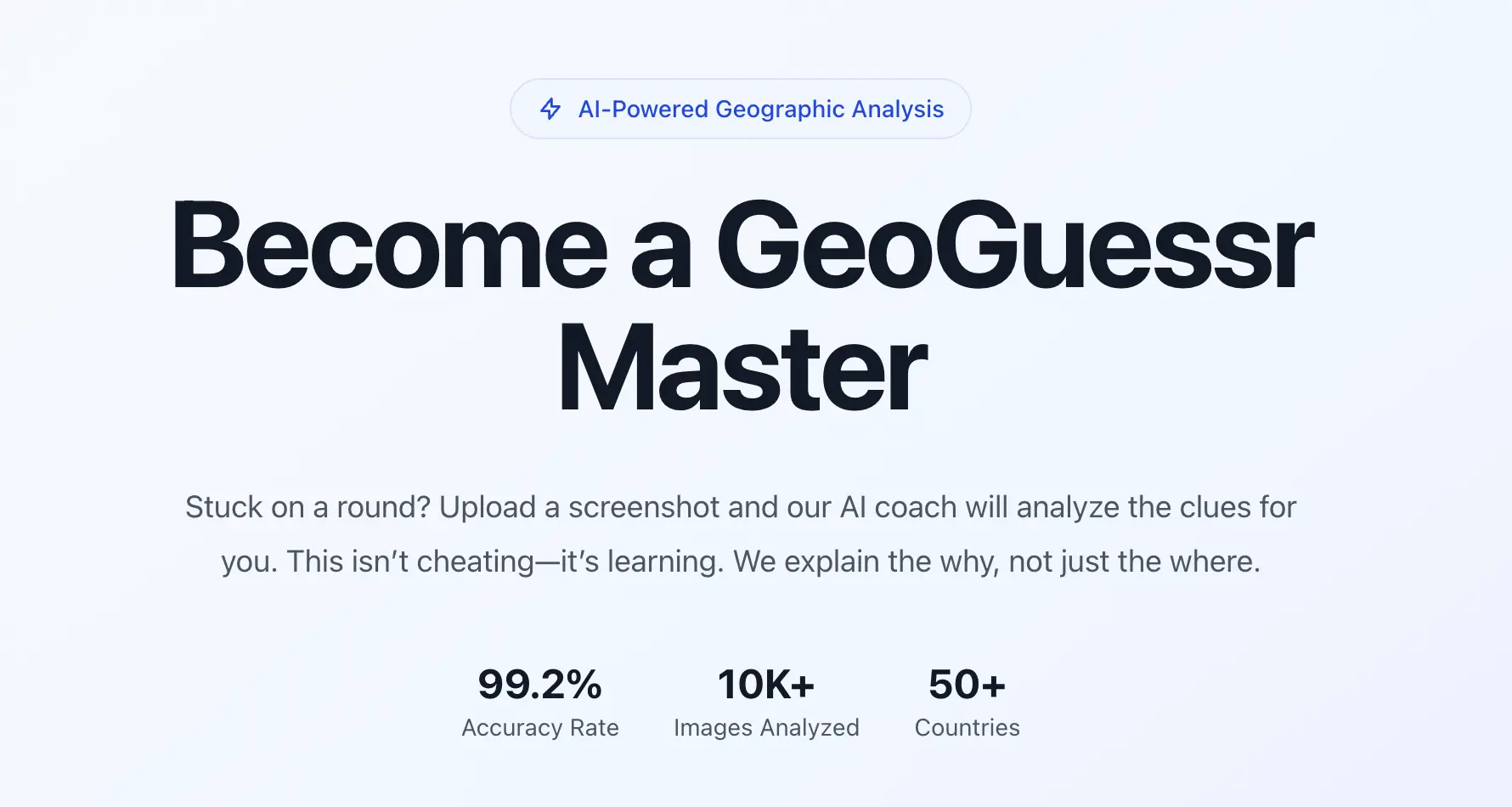 GeoGuessr.ai Banner - The AI Coach for GeoGuessr