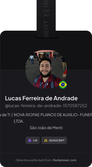 Lucas Ferreira de Andrade's Rocket ID