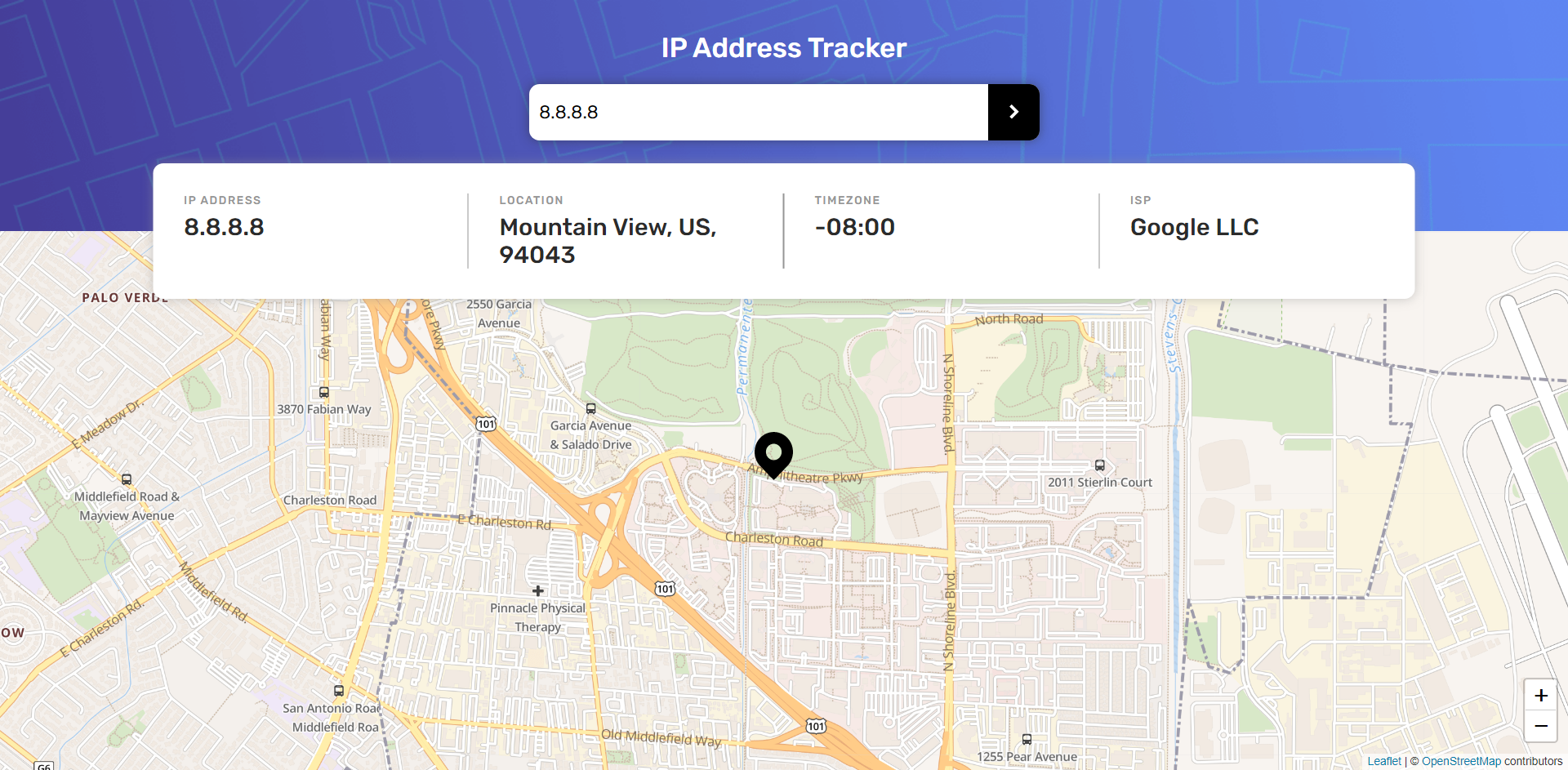 IP Address Tracker