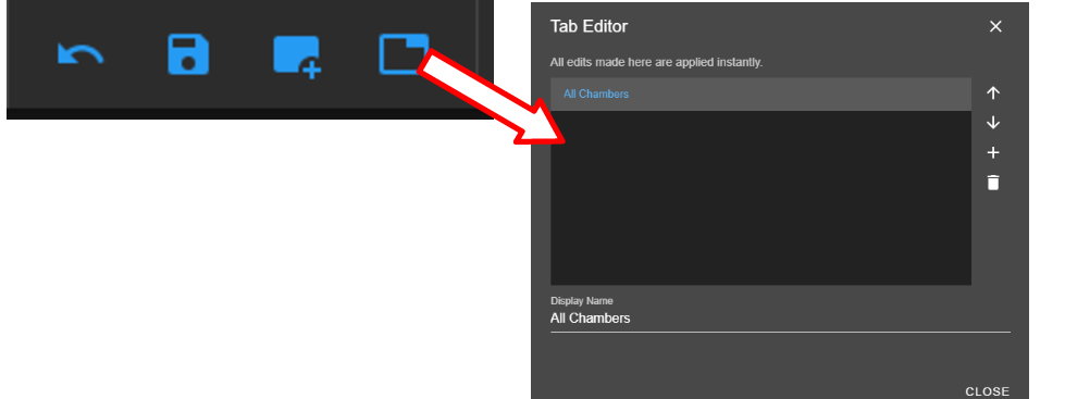 Editing network tabs