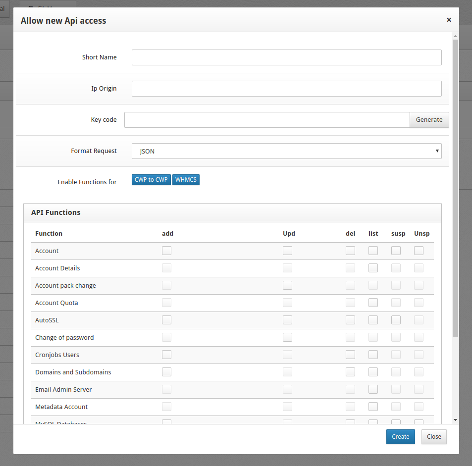 CWP Pro API