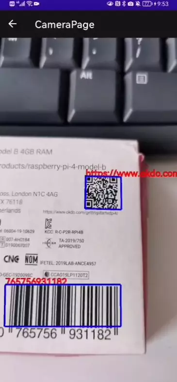 MAUI Android barcode reader