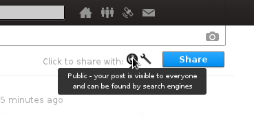 Public - your post is visible to everyone and can be found by search engines