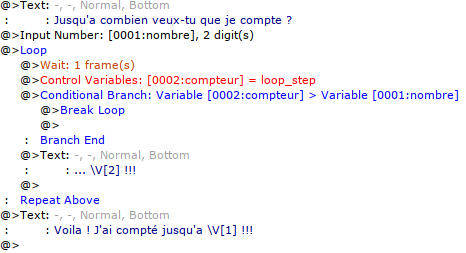 Un système de comptage avec loop_step